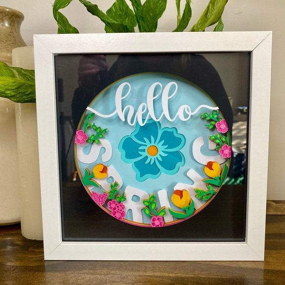 3D Hello Spring Shadowbox - Picture 3 of 7